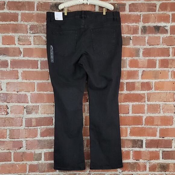 Lane Bryant high rise boot cut jeans black womens plus size 22 - Picture 3 of 7